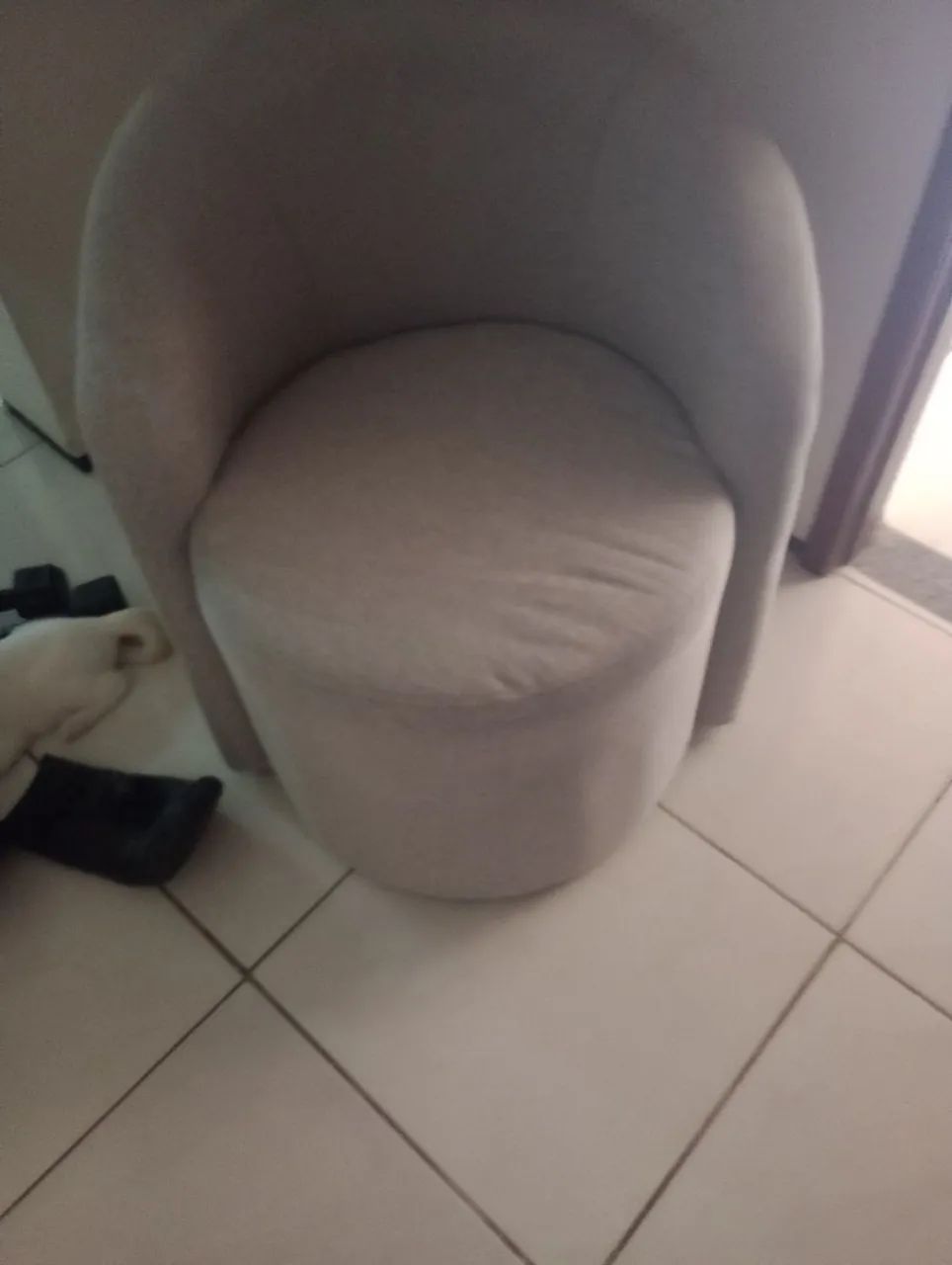 Poltrona linho cinza - Foto 2