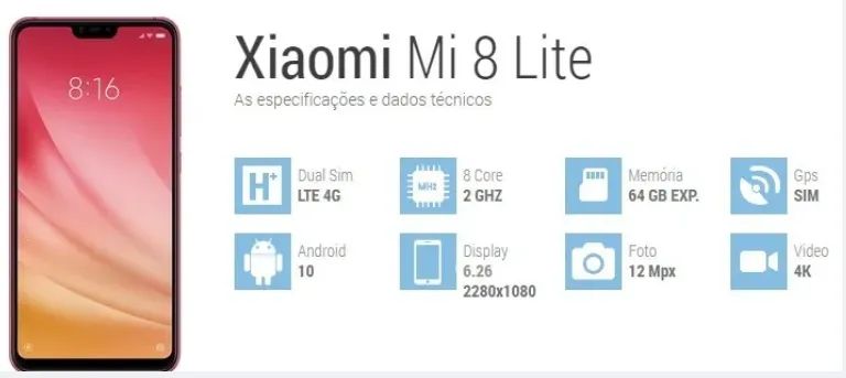 Celular Xiaomi MI 8 Lite - Foto 3