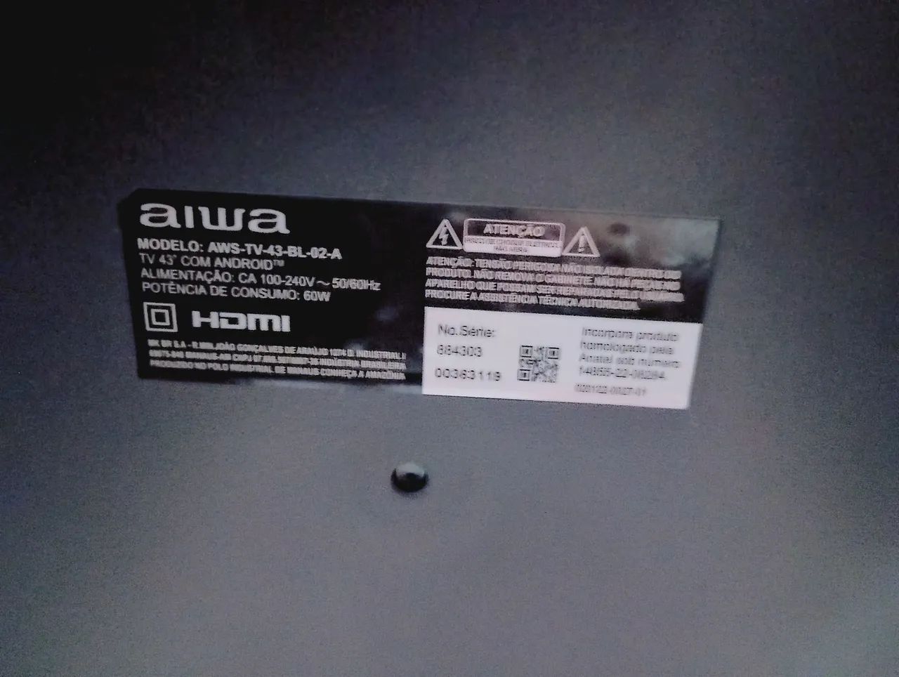 Tv 43 polegadas da aiwa com defeito da tela mais o restante em perfeito estado  - Foto 2