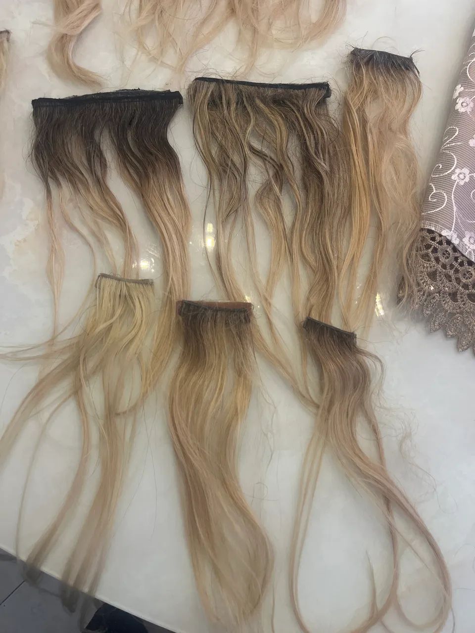 Cabelo megahair loiro 28 cm - Foto 2