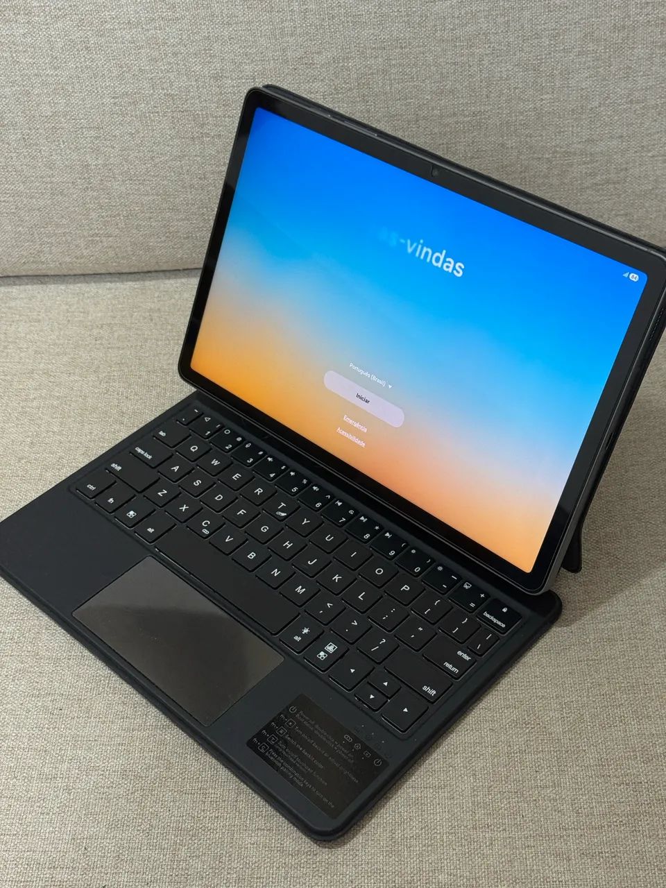 Galaxy Tab S9 FE 5G + Capa Teclado Bluetooth - Foto 3