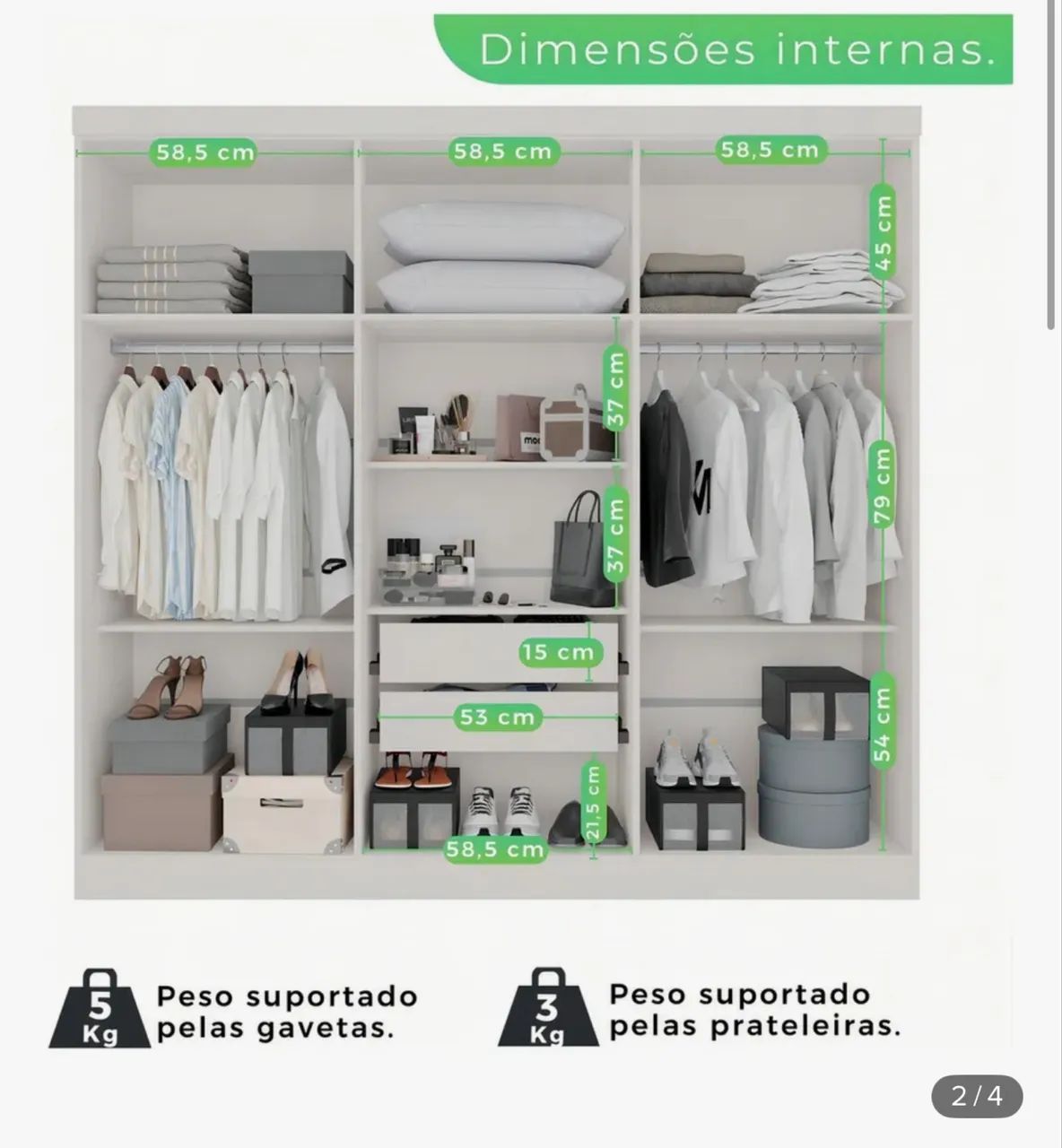 Guarda-roupa de casal  - Foto 5