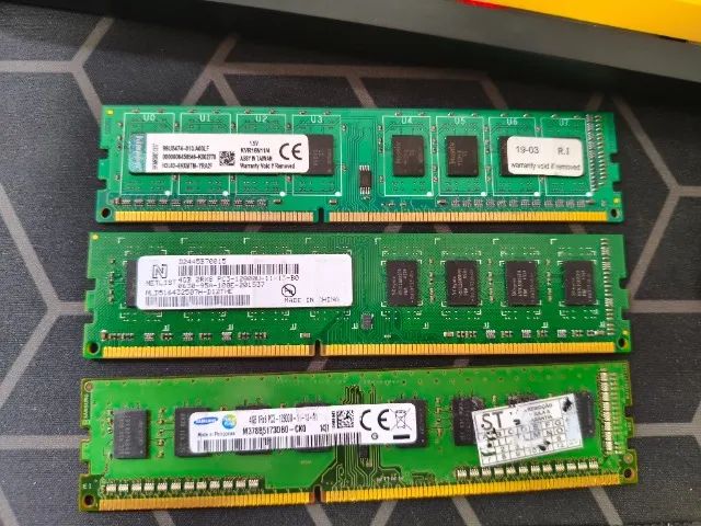 Kit com 6 memórias RAM DDR3
