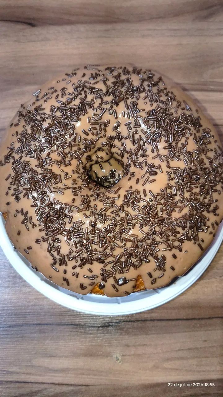 Bolo vulcão recheado - Foto 2