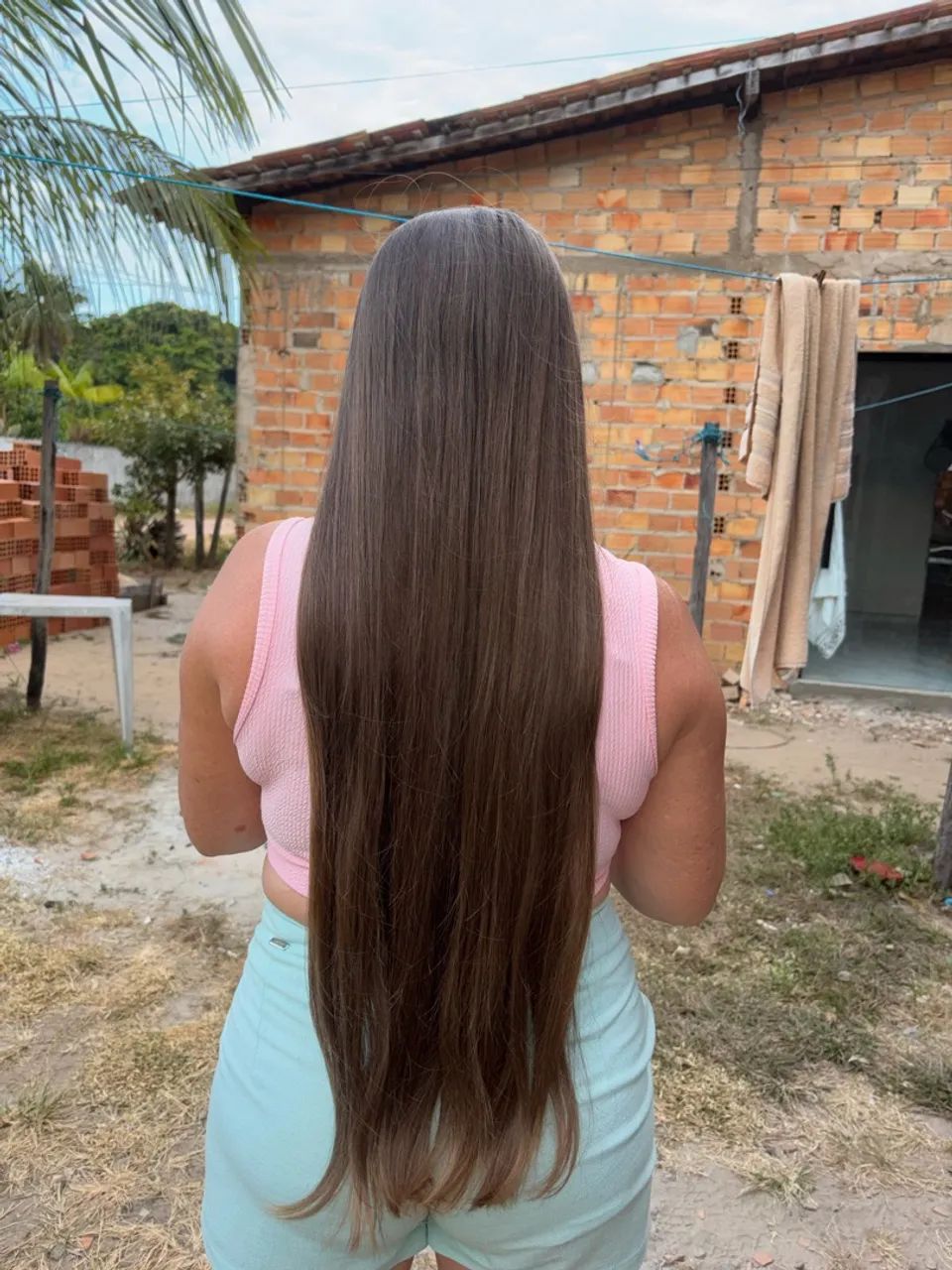 Vendo Cabelo: Loiro, Virgem e com 55 cm (da nuca as pontas) - Foto 3