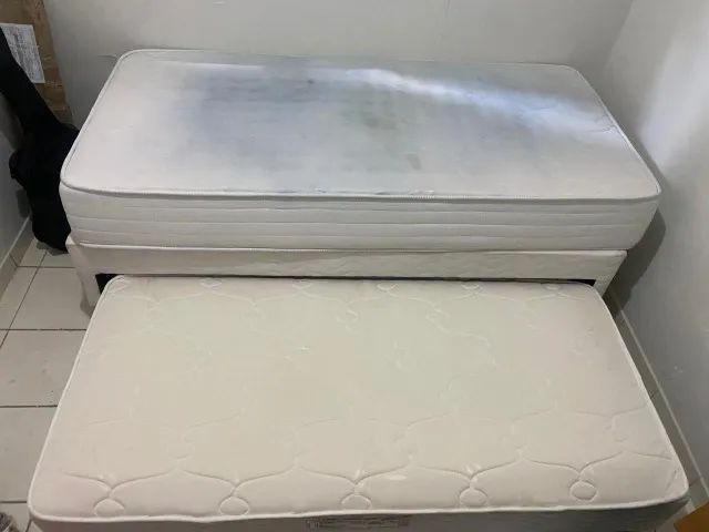 CAMA BOX COM COLCHÃO DE MOLAS + CAMA AUXILIAR PROBEL  - Foto 3