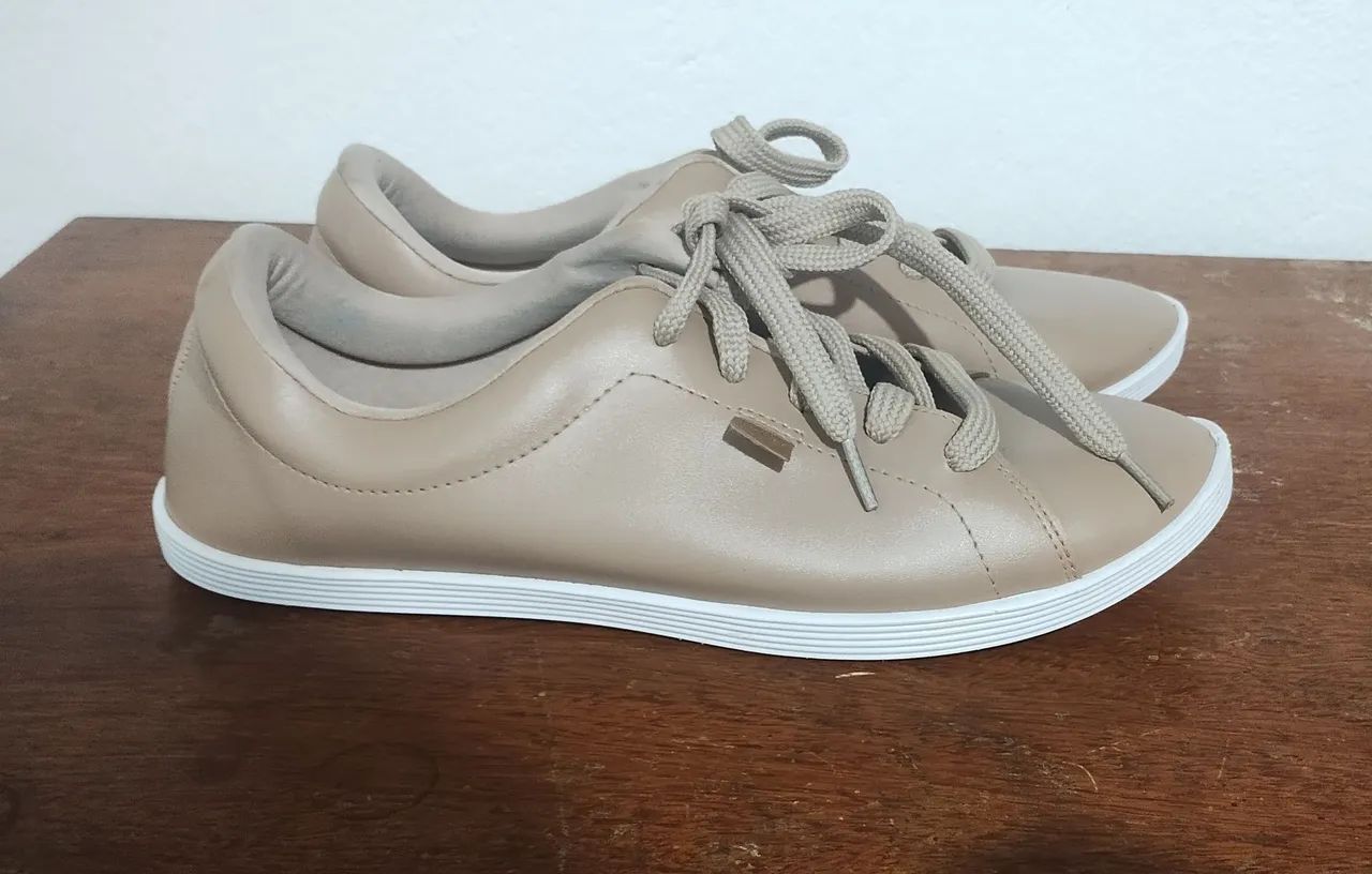 Tênis bege feminino - N° 38 - Foto 3