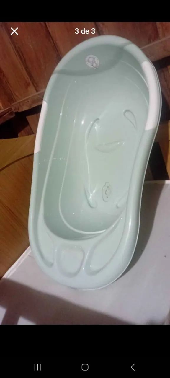 Kit berço e banheira nunca usados - Foto 2