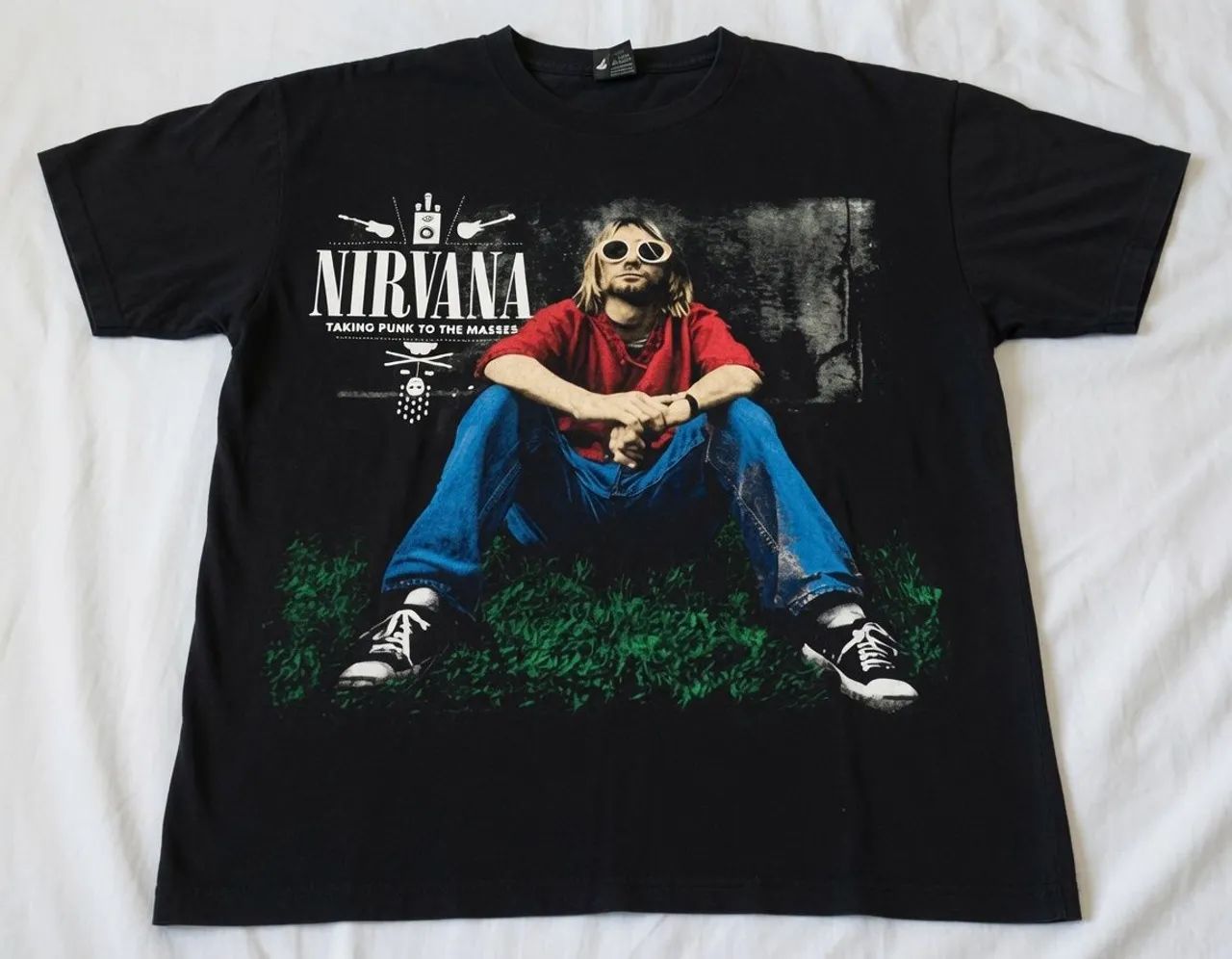 camiseta nirvana kurt cobain, tamanho PP