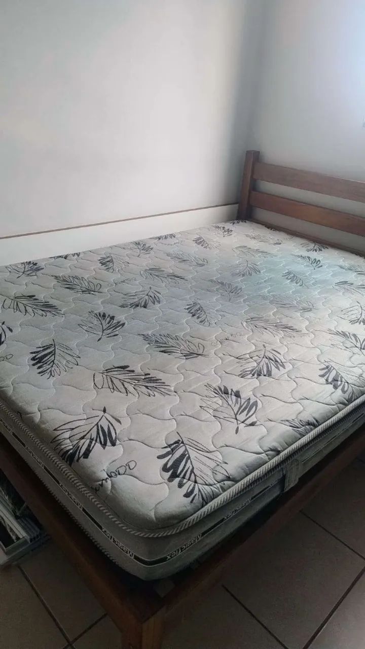 Cama de Madeira + Colchão Casal D60 - Foto 5