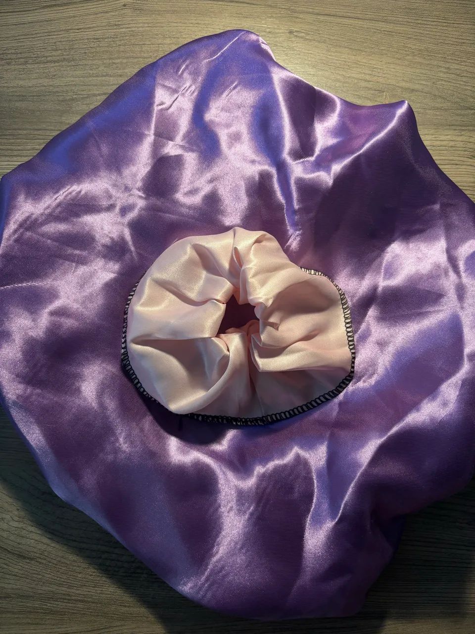 Touca de Cetim + Scrunchie | Kit para Cuidar dos Cabelos ? - Foto 5