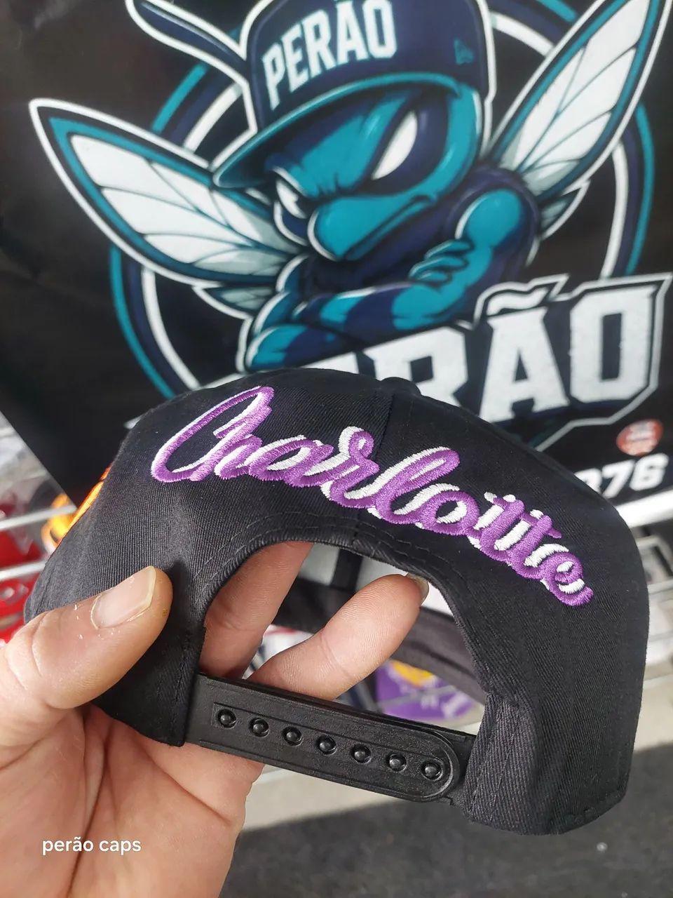 Boné Charlotte Hornets big logo  - Foto 4