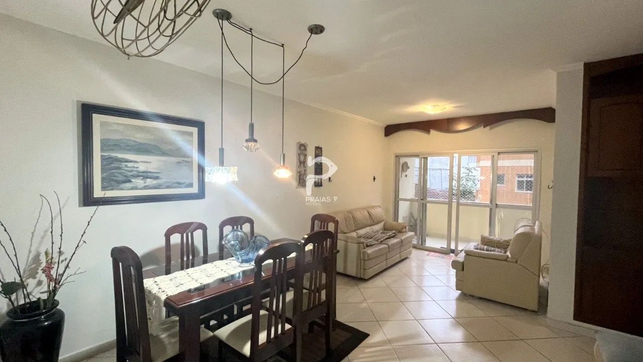 Apartamento com varanda, 2 dormitórios, Enseada, Guarujá