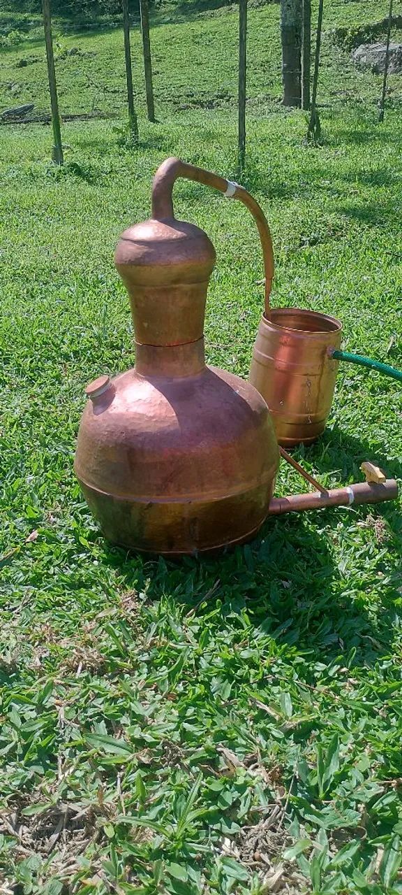 Alambique de cobre caseiro 