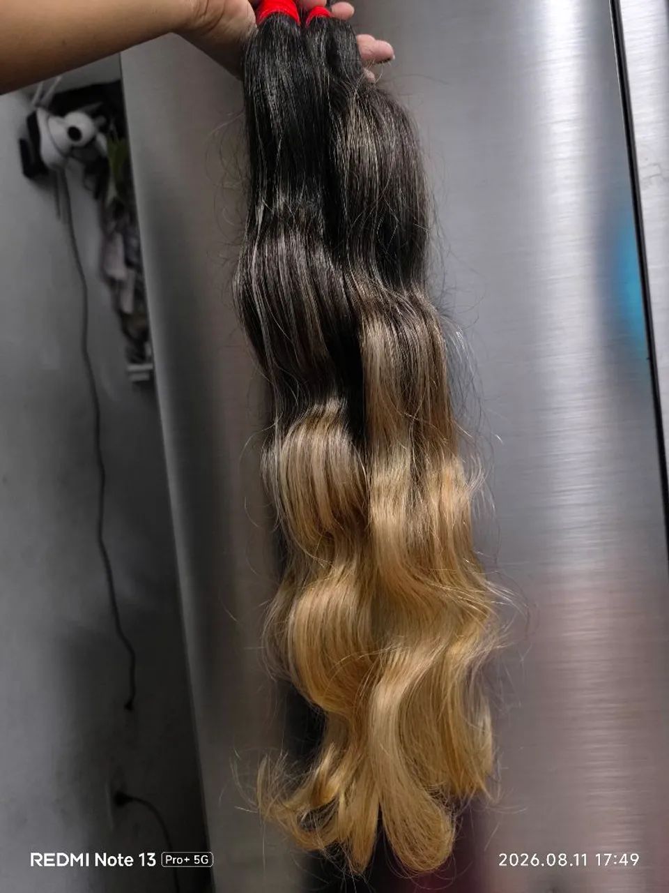 Cabelo indiano classe A ombré hair 65cm