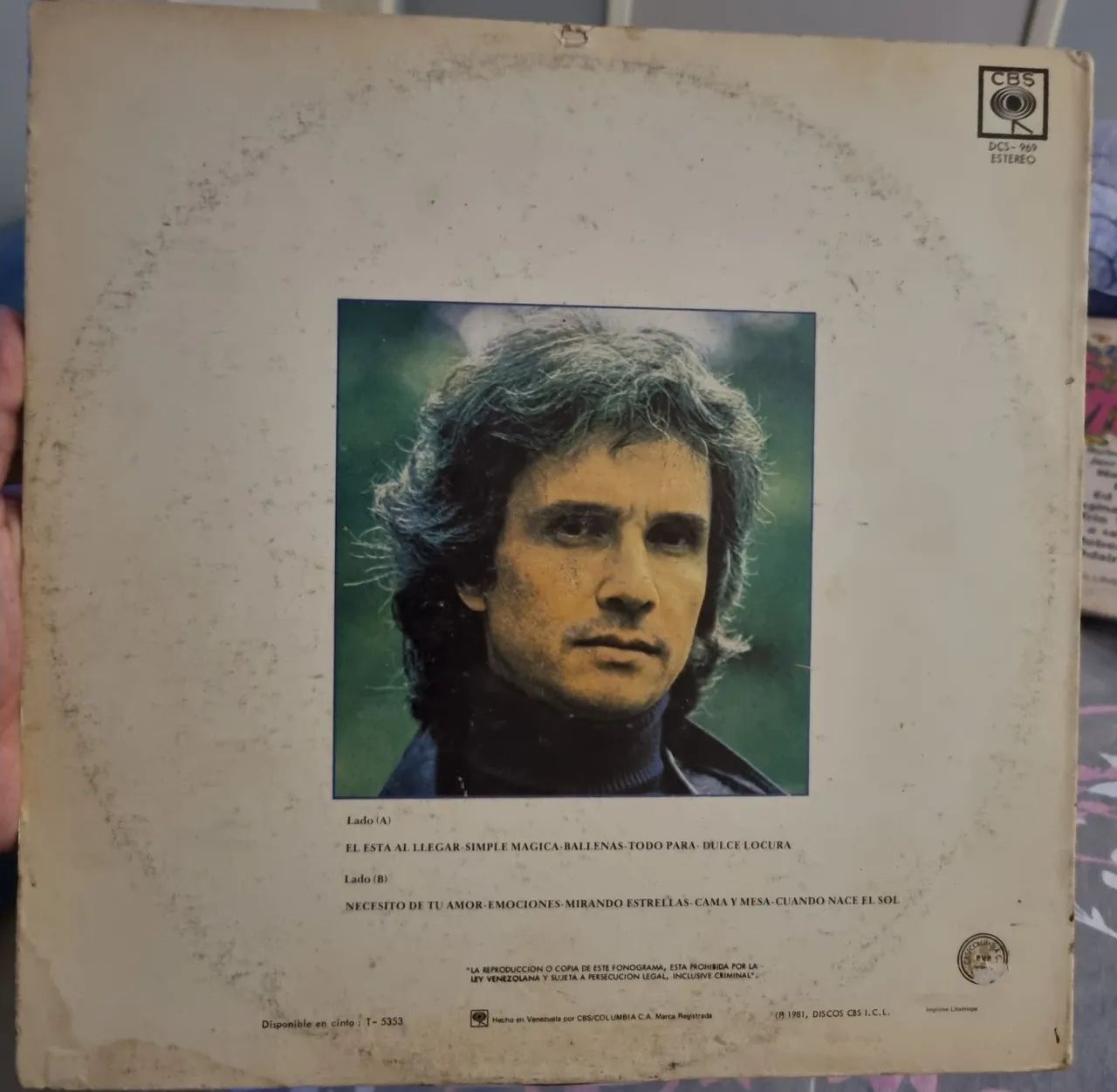 LP Roberto Carlos 1981 - Venezuela - Foto 2