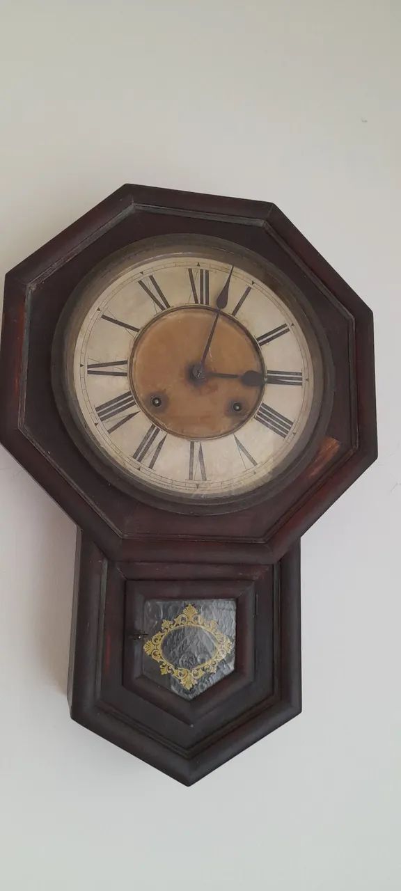 Relogio de parede Ansonia antigo  - Foto 3