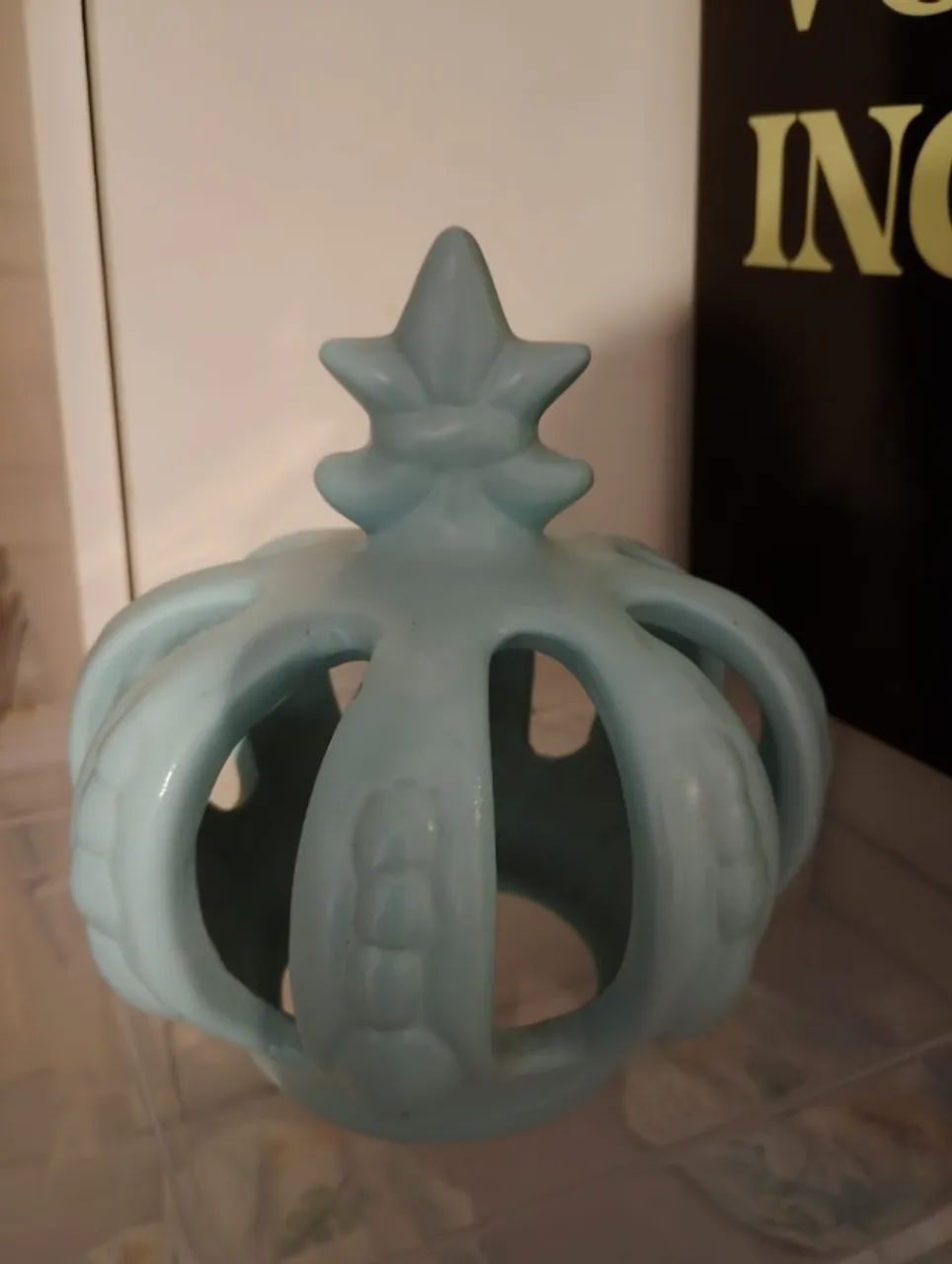 Coroa de Porcelana Azul bebê