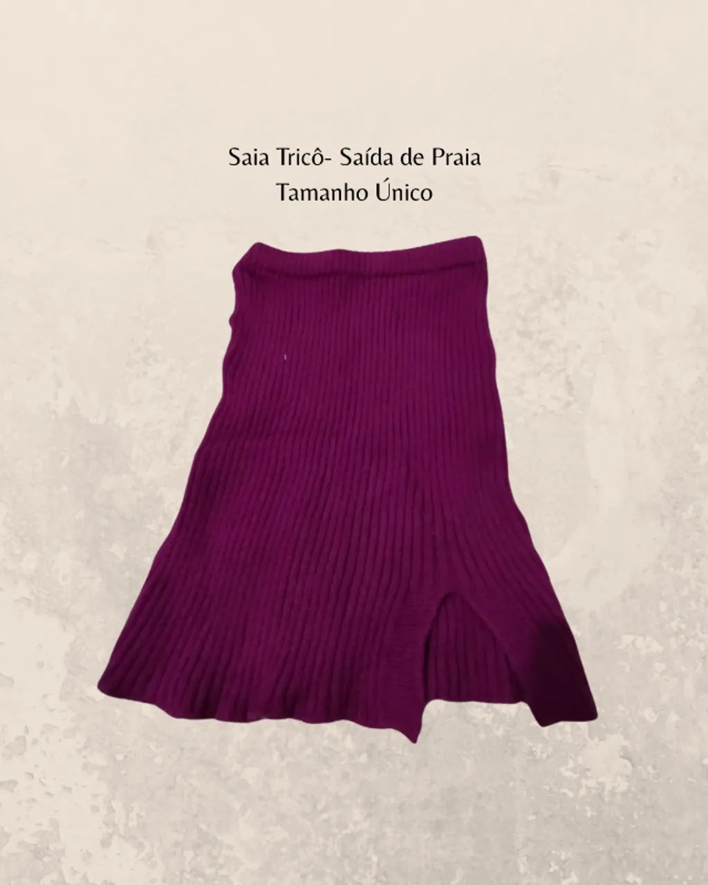 saia tricô - tamanho único