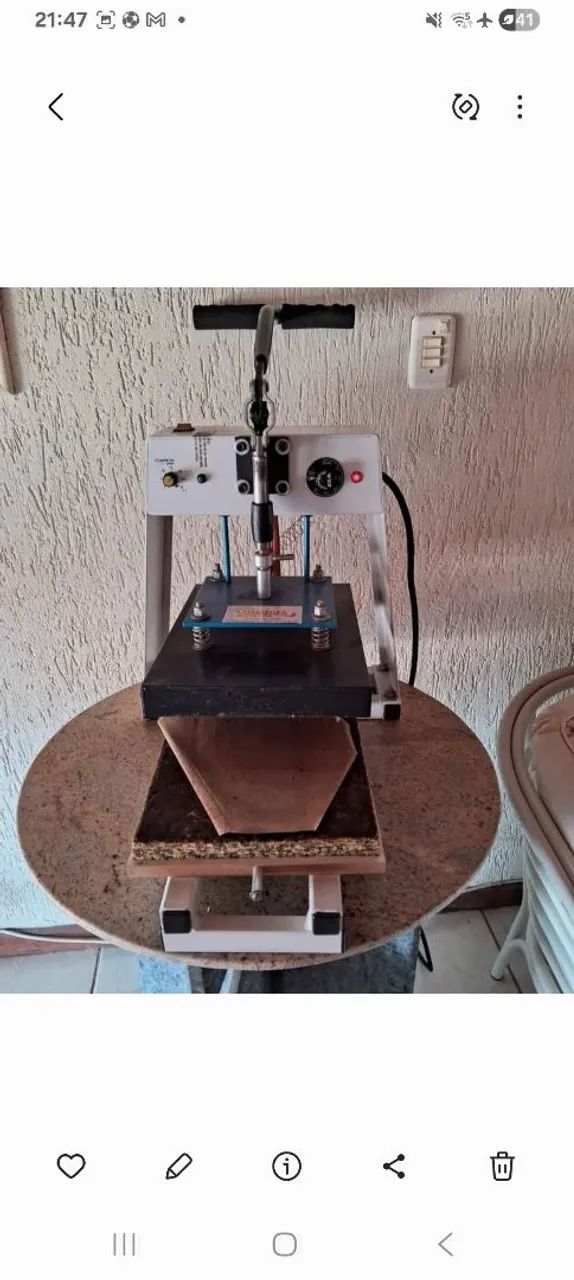Máquina de sublimação de chinelos e camisetas 