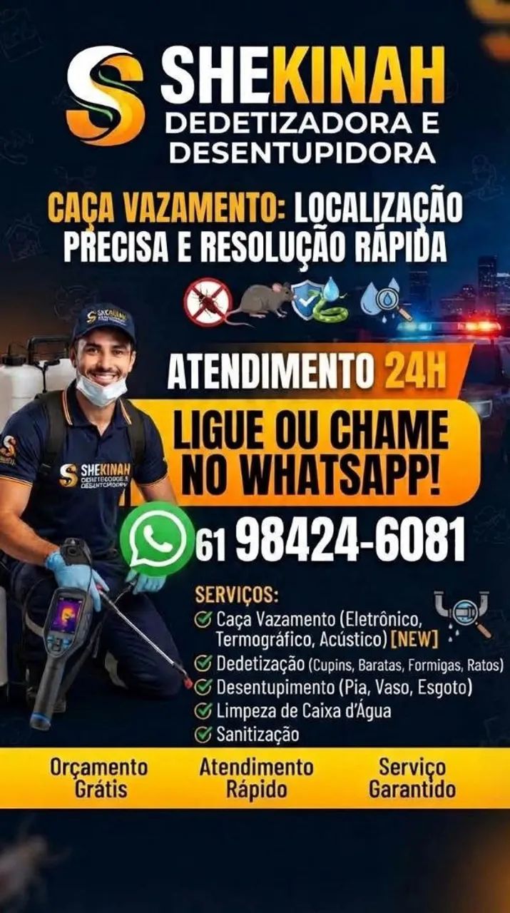 Caça vazamento  valparaiso santa Maria 