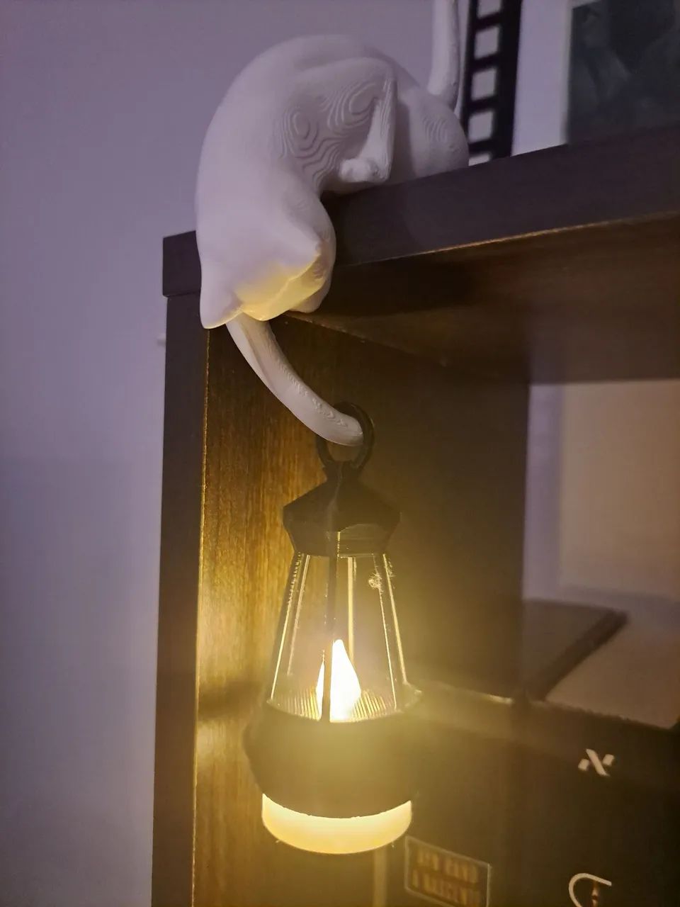 Gancho de prateleira de Gato com Lanterna  - Foto 4
