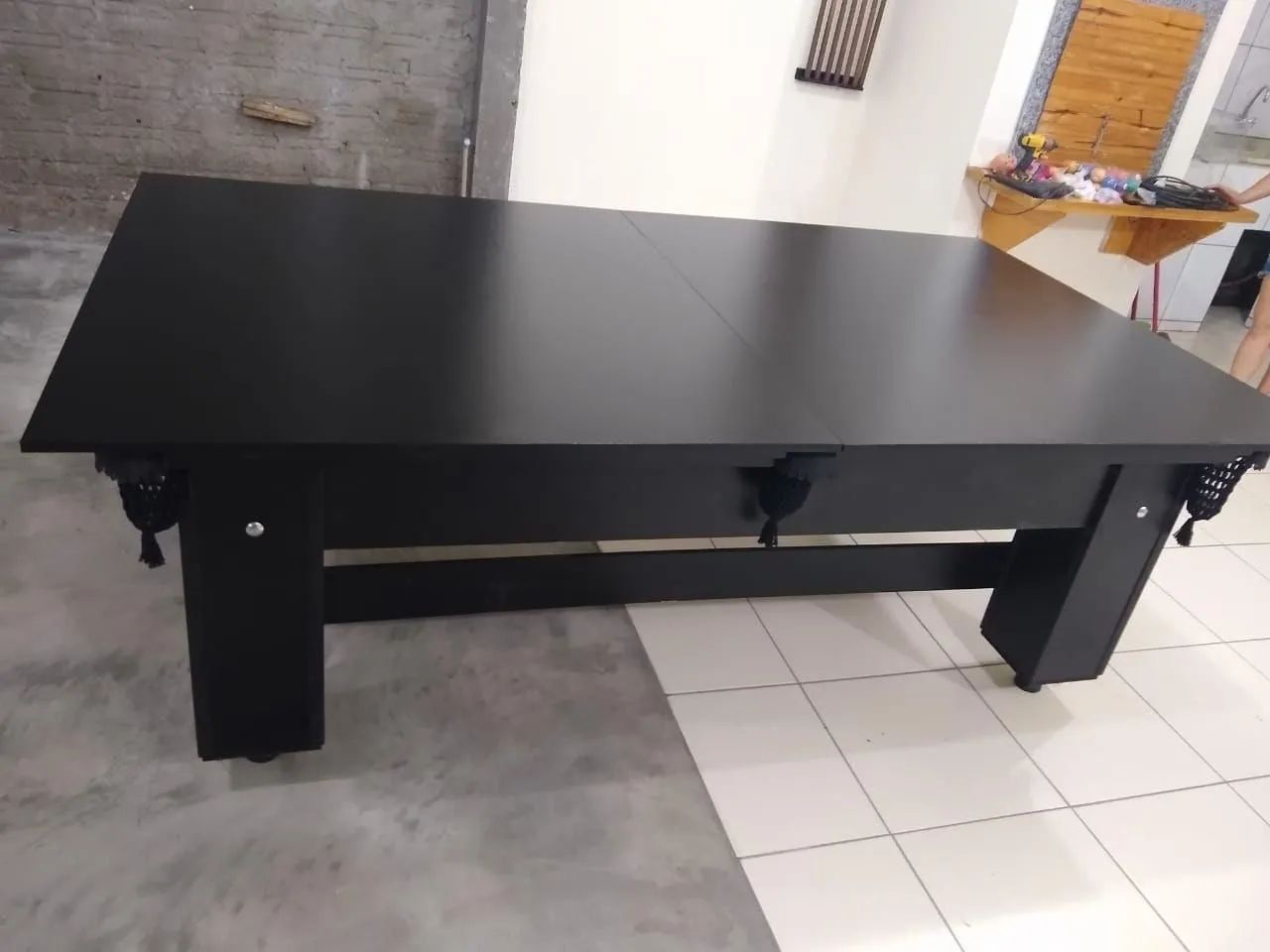 Mesa de Bilhar 2,25 x 1,25 Com Caçapa de Redes Modelo TBP6598 - Foto 2