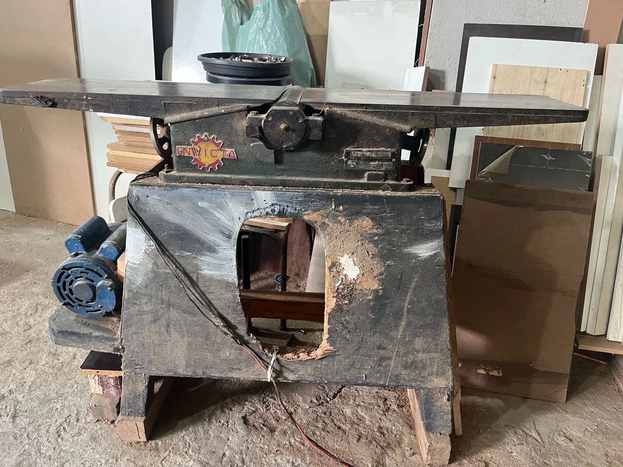 Plaina de mesa para marcenaria 