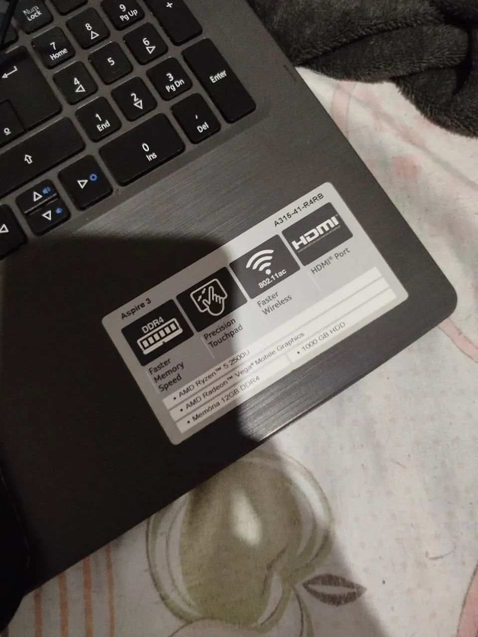 Aspire 3 com 12 Gb de ram rayzer 5 - Foto 2
