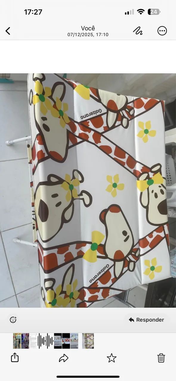 Banheiro de pé e troca de fralda