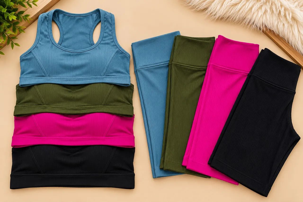 Conjunto Short e Top Canelado - Foto 4
