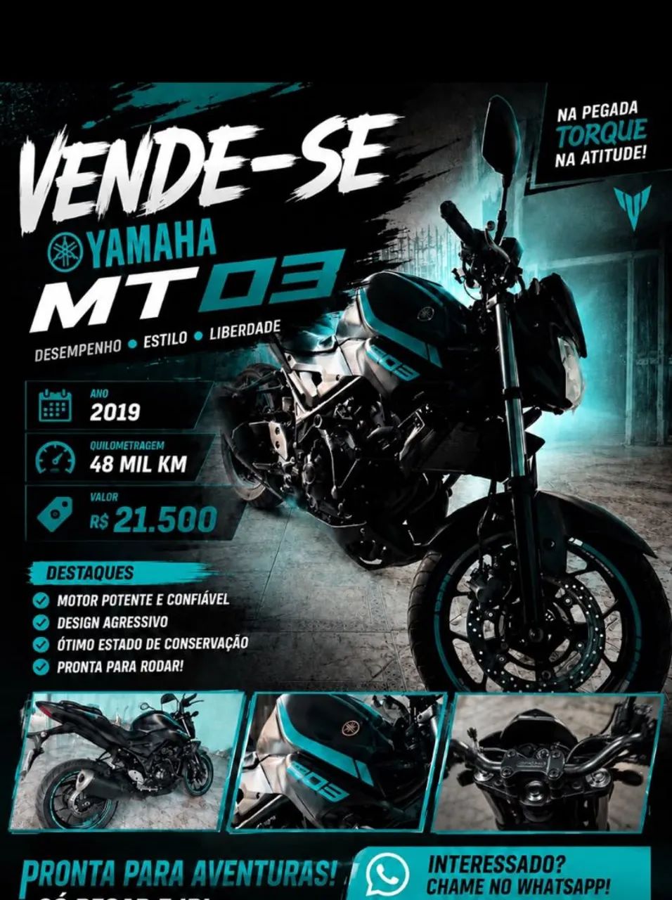 YAMAHA MT-03 (A MAIS NOVA)