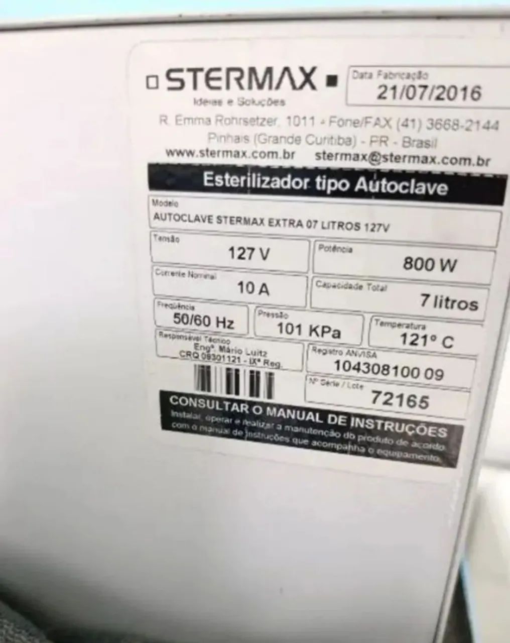 Autoclave Stermax 7L  - Foto 4
