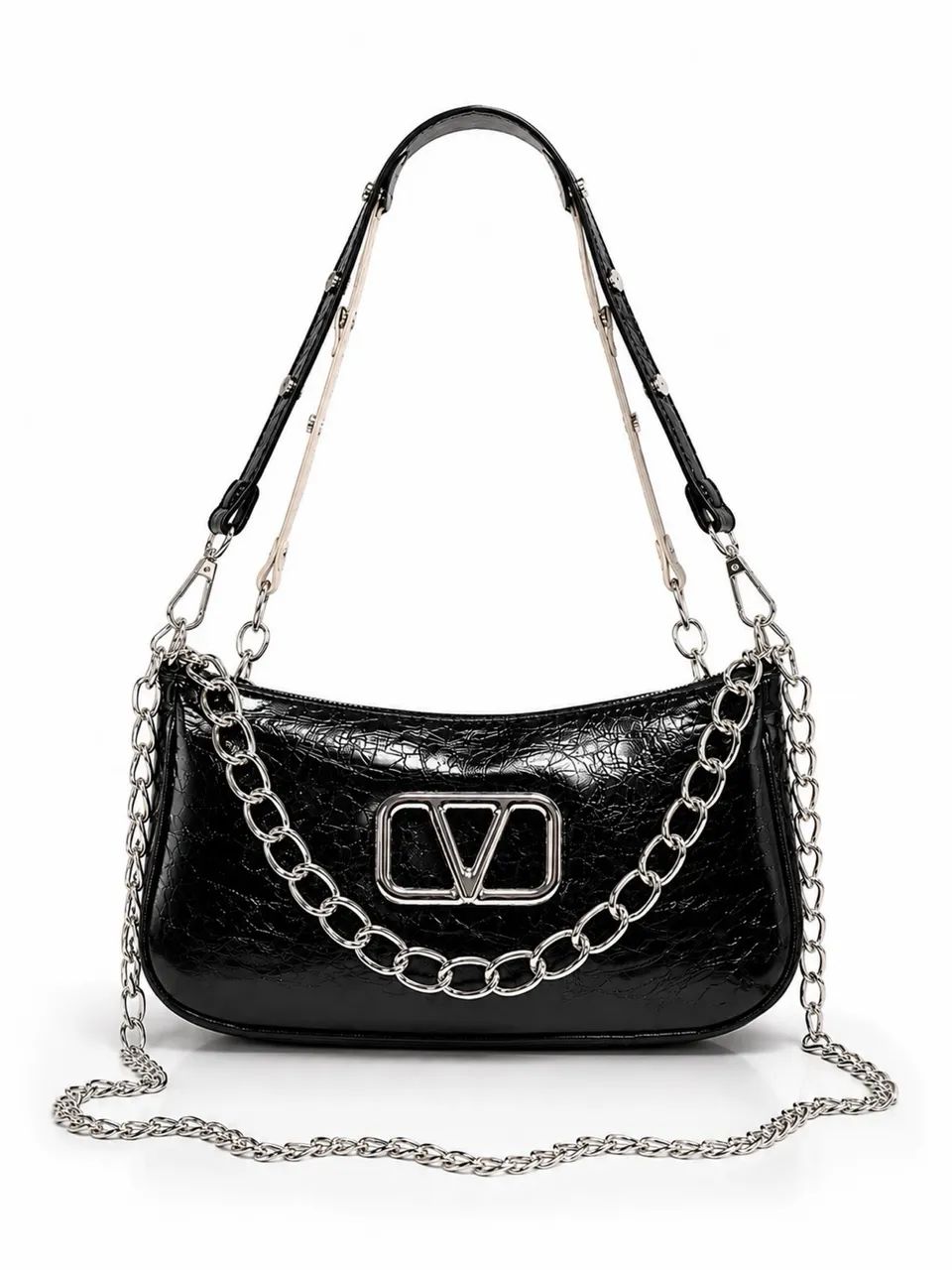 Bolsa Feminina Elegante com Corrente - Várias Cores - Foto 4