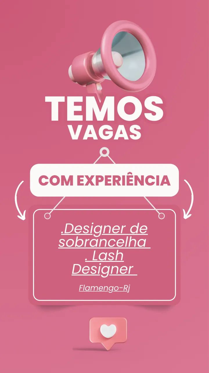 Vaga lash design e Designer de sobrancelha 