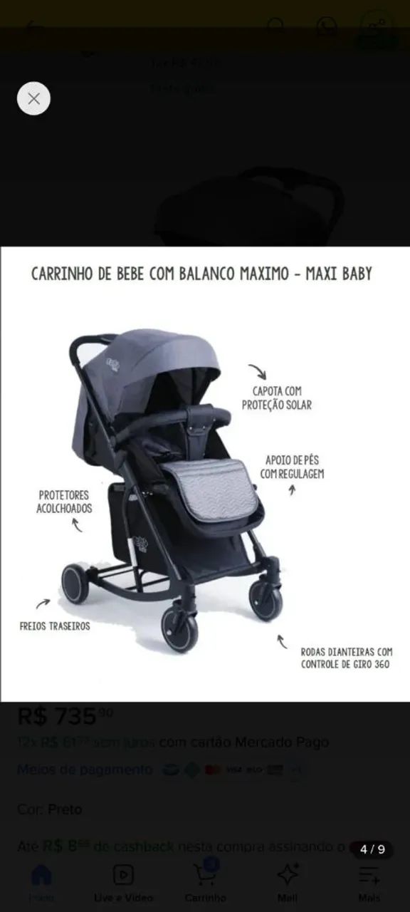 Carrinho de bebê  - Foto 3