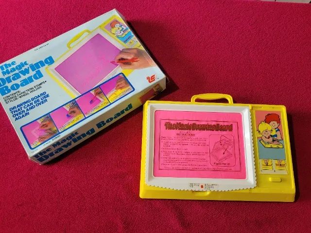 Brinquedo importado ?The  Magic Drawing Boar? Anos 1986 - Foto 3