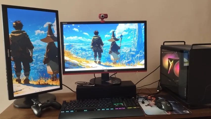 PC GAMER COMPLETO + DOIS MONITORES