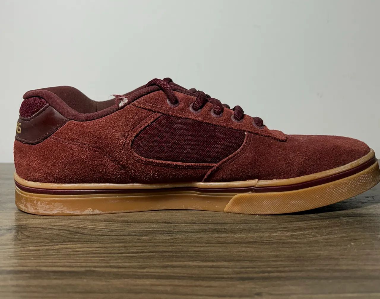 Tênis Hocks Flat Lite Vinho Camurça Original - 43 / US 11 - Foto 2
