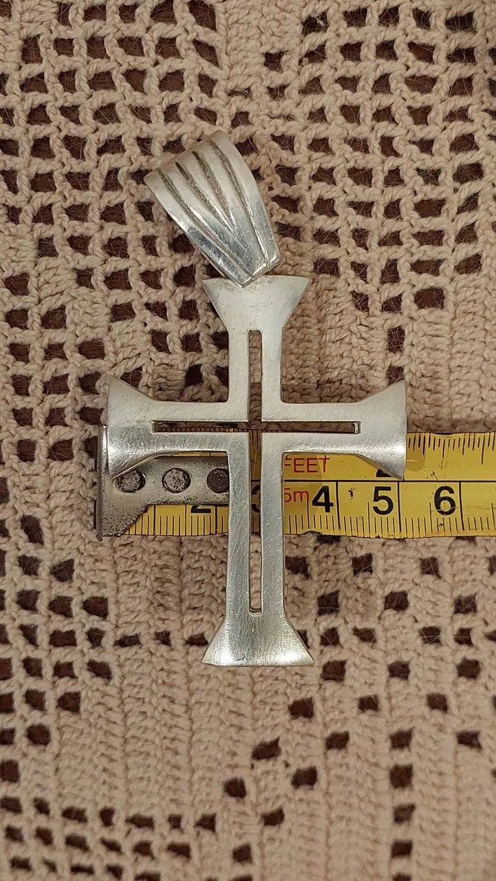 Crucifixo pingente prata maciça - Foto 3