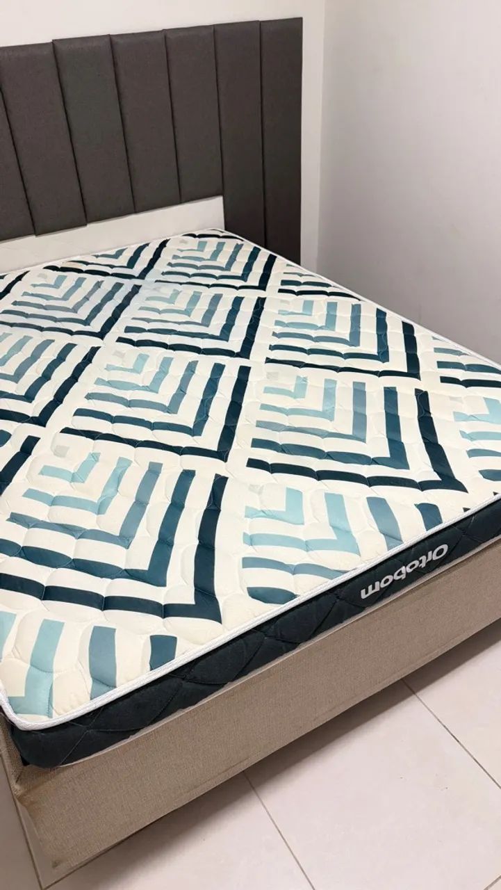 Cama Box + colchão ortobom