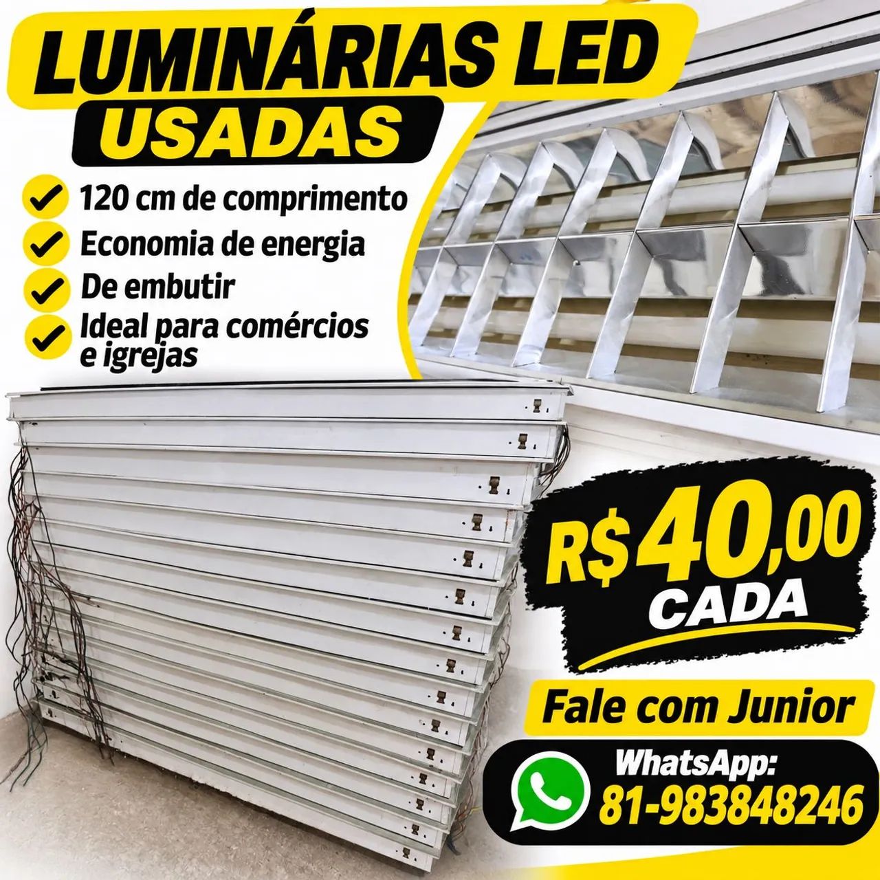Lâmpadas led 36W