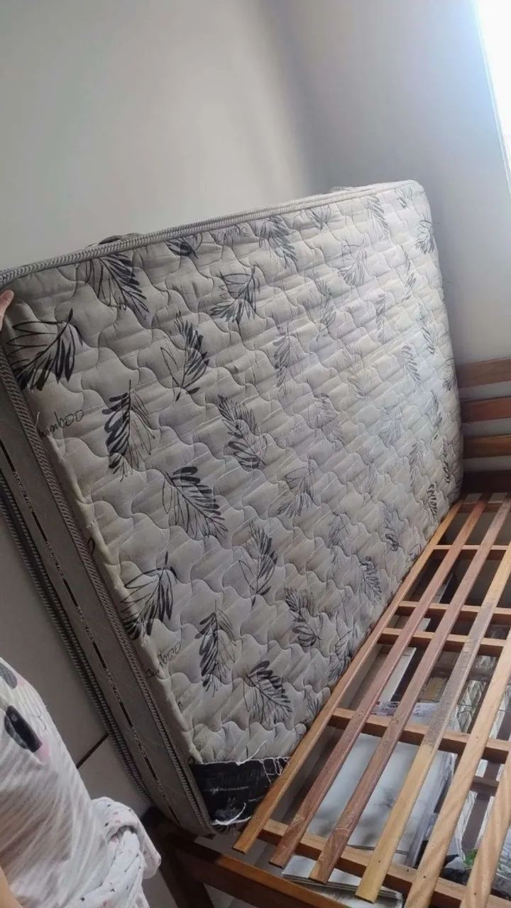 Cama de Madeira + Colchão Casal D60 - Foto 4