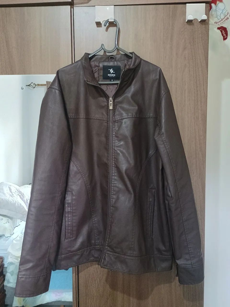Jaqueta de couro PU Masculina GG - Foto 2