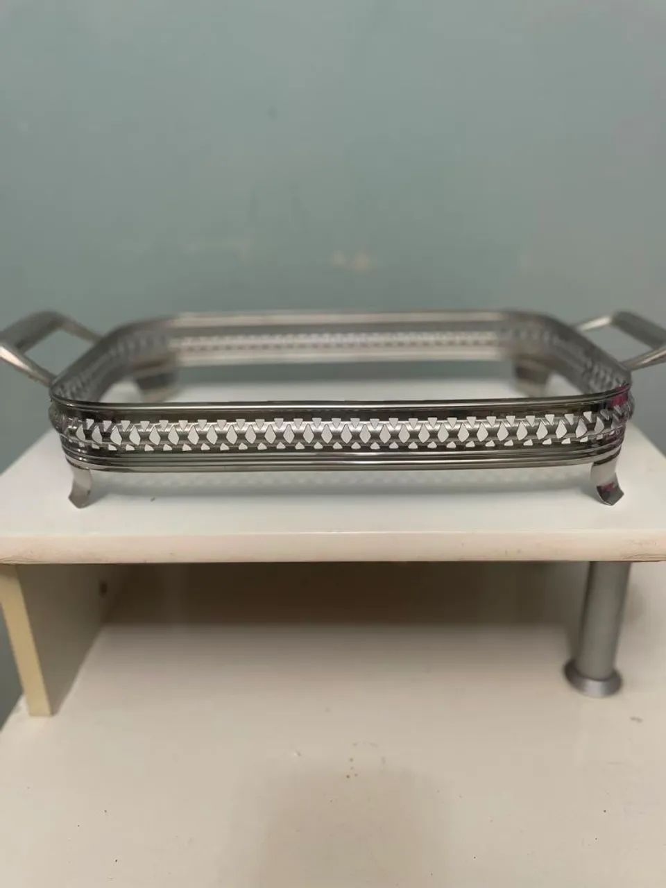 Réchaud inox com alça, para travessa refratária - Foto 2