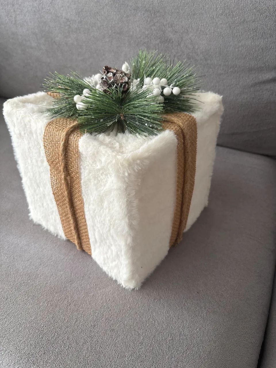 Caixa decorativa de natal 