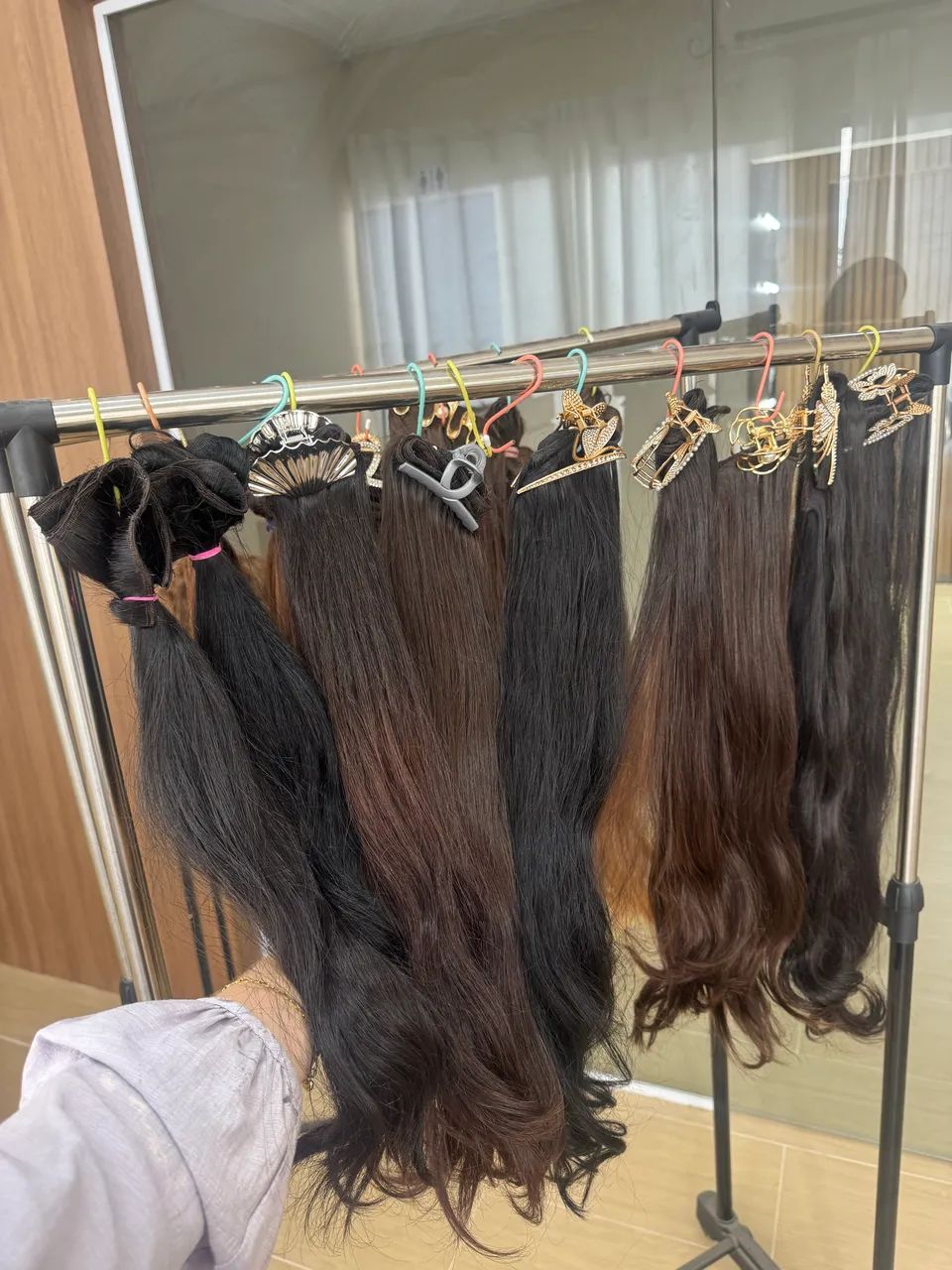 Mega Hair em telas castanho brasileiro 