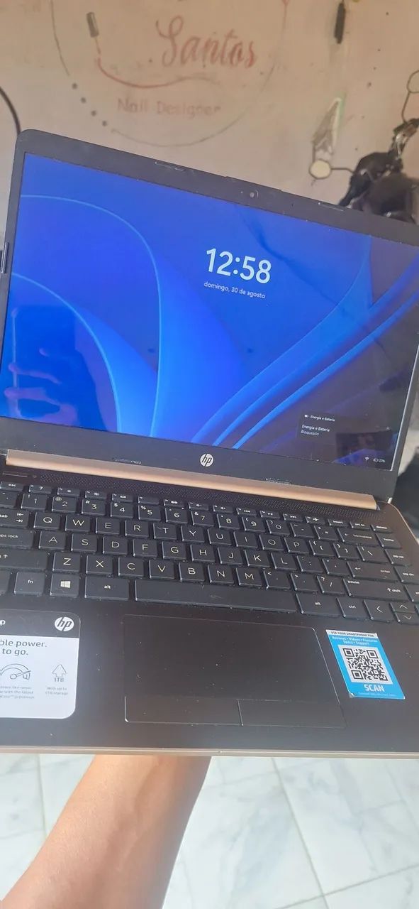 Notebook hp i3 sexta geração ssd 256 gb (g/intel)