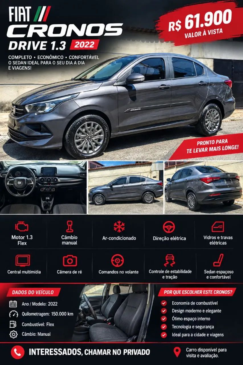 Fiat Cronos 1.3 8V FLEX 2022