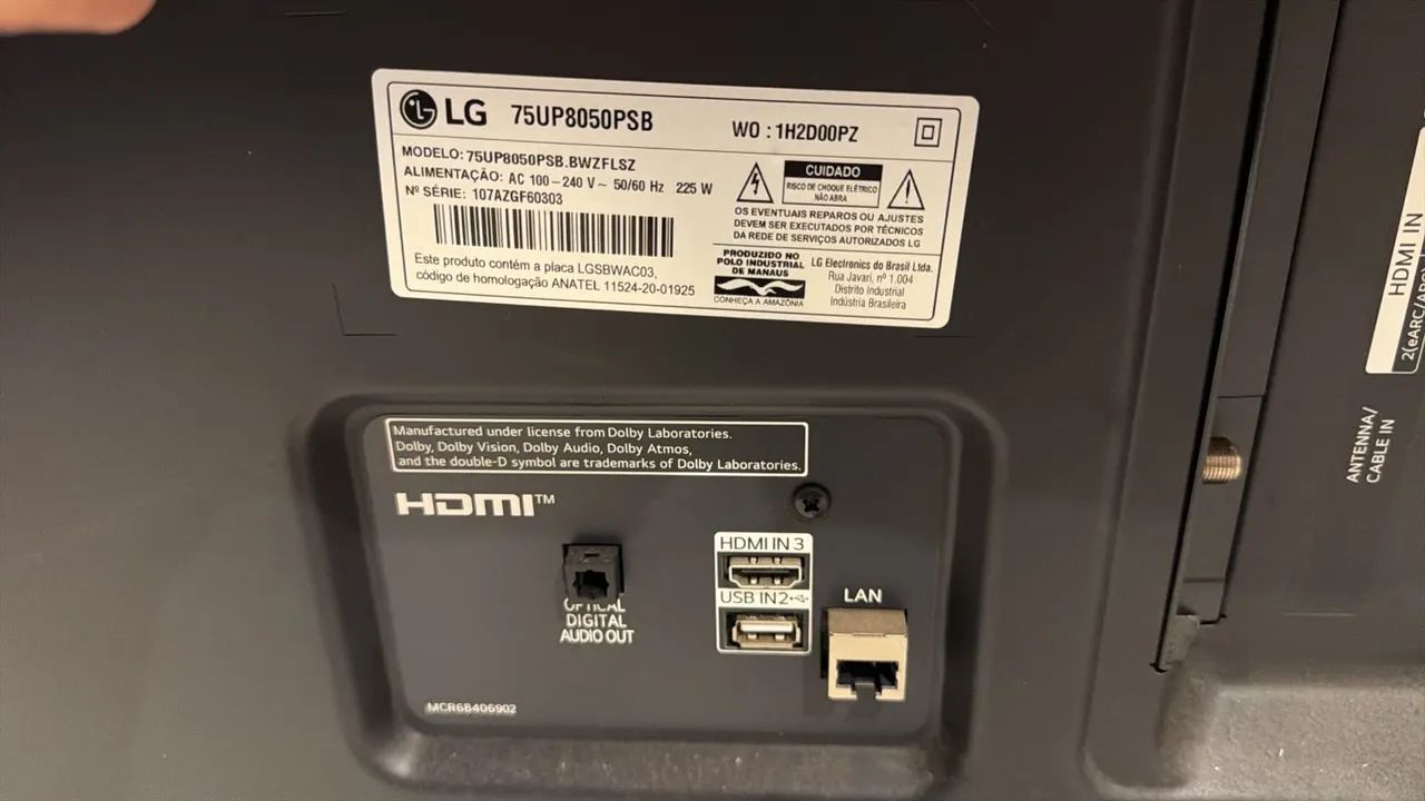 Tv LG 75 polegadas